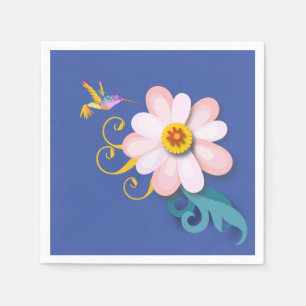 Kleurrijke Kolibrie  Servet