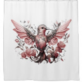 Kleurrijke Kolibries Douchegordijn Sets (Voorkant)