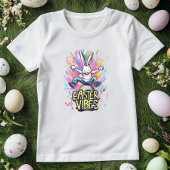 Kleurrijke Konijn Graffiti Pasen Vibes T-shirt