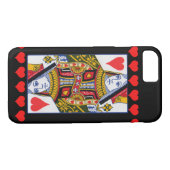 kleurrijke koningin met hart Case-Mate iPhone case (Achterkant (Horizontaal))