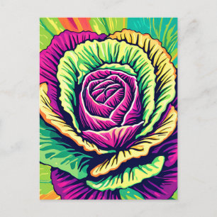 Kleurrijke Kool Pop Art Briefkaart