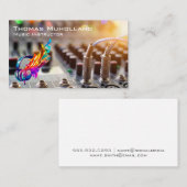 Kleurrijke Koptelefoons | Geluidsboard | Producent Visitekaartje (Voorkant / Achterkant)