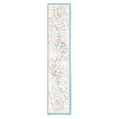 Kleurrijke korte-tafelrunner korte tafelloper (Voorkant)