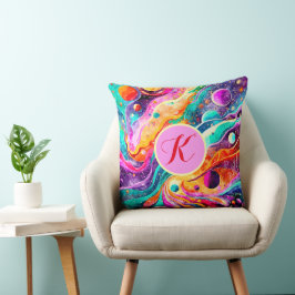 KLEURRIJKE KOSMISCHE KUNST KUSSEN