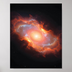 Kleurrijke kosmische nevel poster