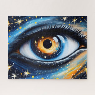 Kleurrijke Kosmische Oogkunst Legpuzzel