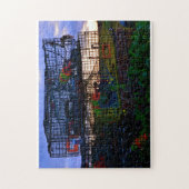 Kleurrijke kreeftvallen legpuzzel (Verticaal)