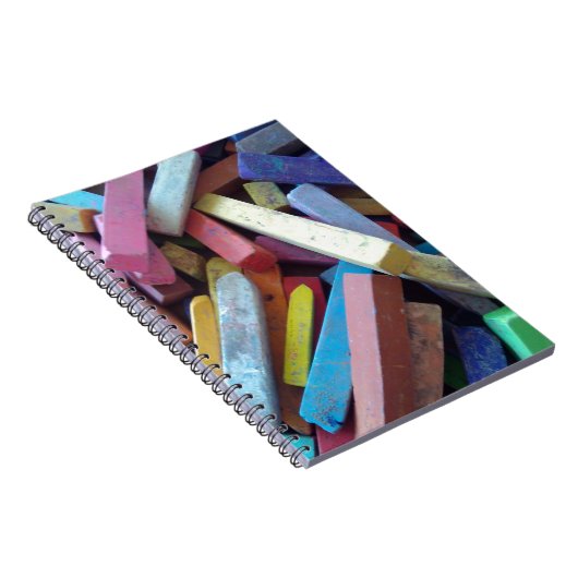 kleurrijke krijt gegroepeerd notitieboek (Rechterzijde)