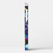 Kleurrijke kristallen, donkere abstracte achtergro Case-Mate iPhone case (Achterkant / Links)