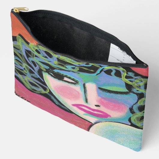 Kleurrijke krullen originele Abstracte kunst Etui (Open)