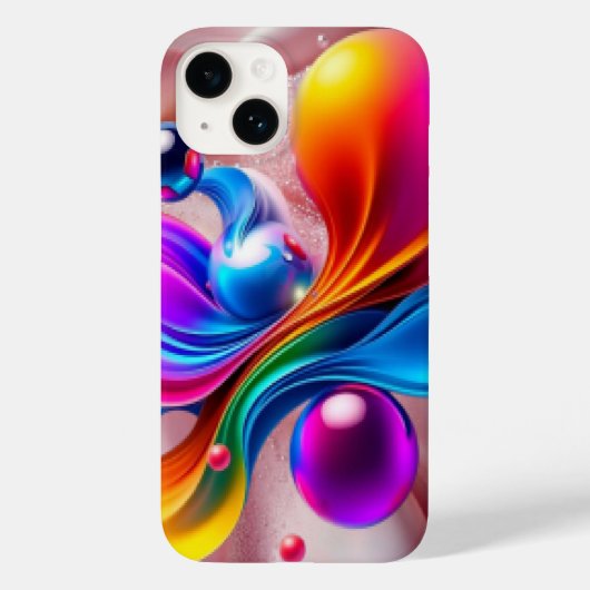 Kleurrijke Kunst Case-Mate iPhone Case (Achterkant)