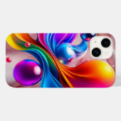 Kleurrijke Kunst Case-Mate iPhone Case (Achterkant (horizontaal))