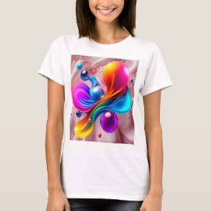 Kleurrijke Kunst T-shirt