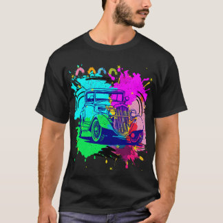 Kleurrijke kunst t-shirt