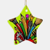 Kleurrijke kunstartikelen keramisch ornament (Rechts)