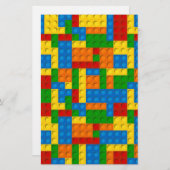 kleurrijke kunststofblokken briefpapier (Voorkant / Achterkant)