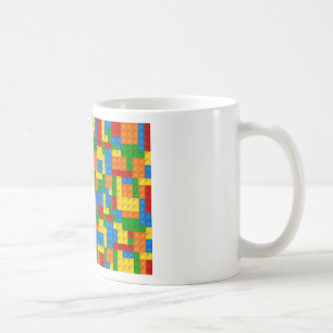 kleurrijke kunststofblokken koffiemok