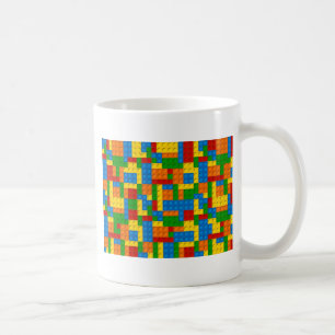 kleurrijke kunststofblokken koffiemok