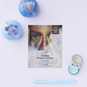 Kleurrijke kunsttentoonstelling Flyer Portret, Kun (Enkel)