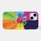 Kleurrijke Kwamis iPhone 15 Hoesje (Achterkant horizontaal)