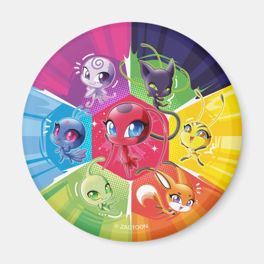 Kleurrijke Kwamis Magneet (Voorkant)