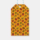 Kleurrijke ladybugs cadeaulabel (Achterkant)