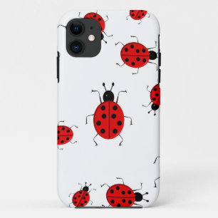 Kleurrijke ladybugs clipkunst iPhone 11 hoesje