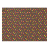 Kleurrijke ladybugs op bruin tafelkleed (Voorkant (Horizontaal))