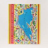  kleurrijke Lake Superior Route Legpuzzel (Verticaal)