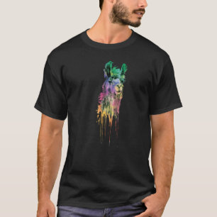 Kleurrijke Lama Alpaca Moeder Verjaardag Mama Lama T-shirt