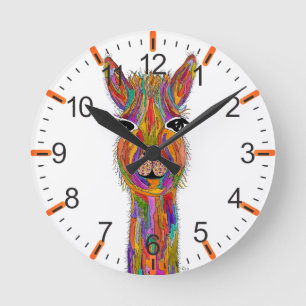 Kleurrijke Lama Klok