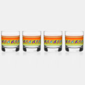 Kleurrijke Lamassu Drinkware Set Whisky Glas (Links)