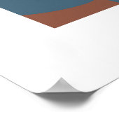 Kleurrijke landschapsposter poster (Hoek)