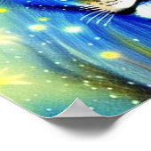 Kleurrijke leeuw poster (Hoek)