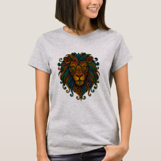 Kleurrijke Leeuw T-shirt