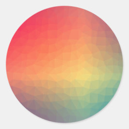 Kleurrijke lege sjabloon trendy elegante moderne k ronde sticker