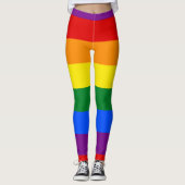 Kleurrijke leggings van de regenboogvlag (Voorkant)