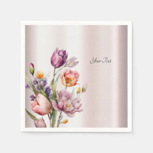 Kleurrijke Lente Bloemen Servetten