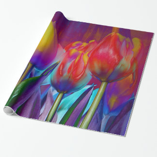 Kleurrijke lente cadeaupapier