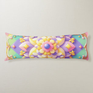 kleurrijke lente/Pasen/prinsessenpastel Lichaamskussen