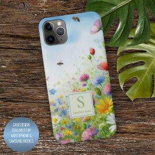 Kleurrijke Lente Veldbloemen Bloemen Bloemen Bloem iPhone 11Pro Max Hoesje