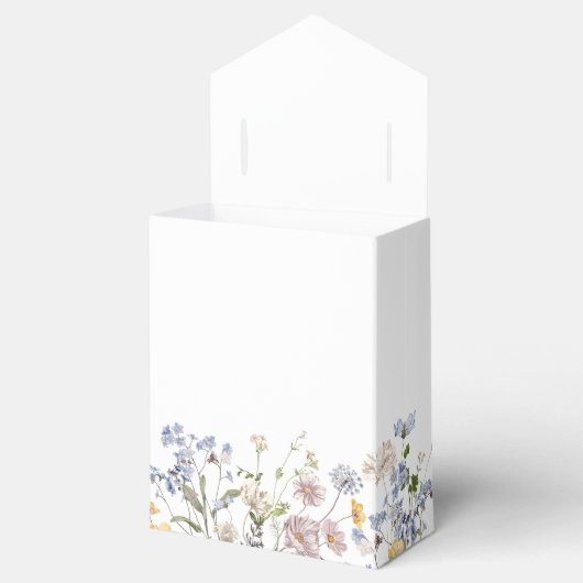 Kleurrijke lente Wildflower beemdweide Garden Wedd Bedankdoosjes (Geopend)