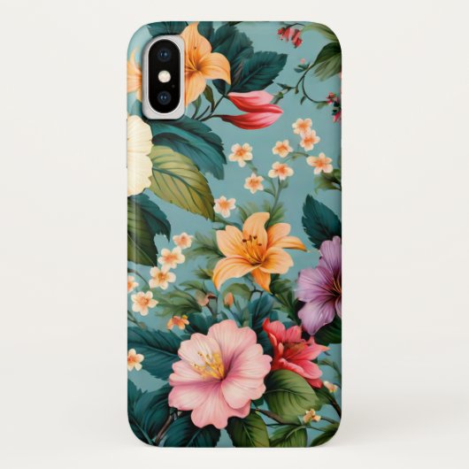 Kleurrijke lentebloemen Schattige leuk bloemmotief Case-Mate iPhone Case (Achterkant)