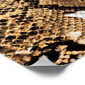 Kleurrijke Leopard Zebra camouflagepatroon Poster (Hoek)