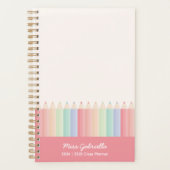 Kleurrijke leraar Custom Year Planner (Voorkant)