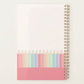 Kleurrijke leraar Custom Year Planner (Achterkant)