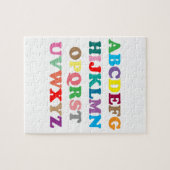 Kleurrijke letters van ABC Legpuzzel (Horizontaal)