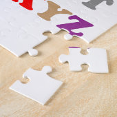 Kleurrijke letters van ABC Legpuzzel (Zijkant)