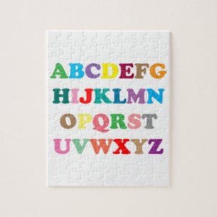 Kleurrijke letters van ABC Legpuzzel