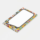 Kleurrijke Leuk Modern Comic Book Speech Bubble Post-it® Notes (Schuin)